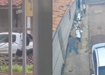 Vídeo! Homem é preso após ataque com machadinha em Timon; tia alega esquizofrenia