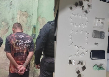 Polícia prende suspeito de tráfico e apreende cocaína e maconha em residência de Picos, no Piauí