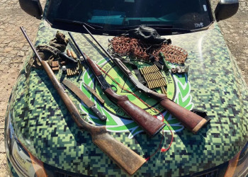 Operação apreende armas, animais abatidos e multa caçadores na região do Parque Serra das Confusões