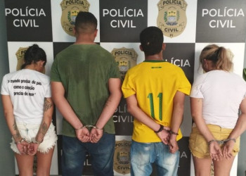 Polícia Civil prende quatro pessoas e apreende drogas em residências no interior do Piauí