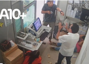 Vídeo mostra momento em que dono de loteria reage a assalto e é morto em Teresina