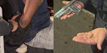 Homem trava luta corporal com policiais e é preso com arma de fabricação caseira em Teresina