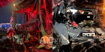 Ônibus desgovernado atinge carro e deixa casal preso às ferragens na zona Norte de Teresina