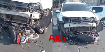 Motociclista e passageira ficam gravemente feridas após acidente com carro em Teresina
