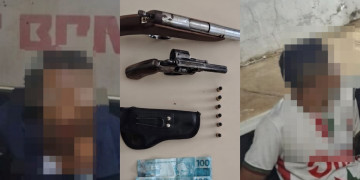 Após tumulto em hospital, dupla é presa com armas ilegais e moto roubada no interior do Piauí
