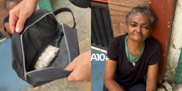 Mulher tenta se desfazer de bolsa com pedras de crack prontas para comercialização e acaba presa em Teresina