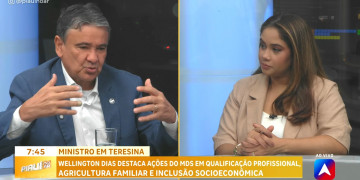 À TV Antena 10, ministro Wellington Dias fala de avanços em programas sociais, eleições e visita de Lula ao Piauí