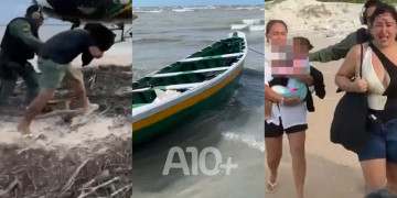 Helicóptero da PM resgata família que ficou ilhada após embarcação quebrar o motor em alto-mar no Piauí; VÍDEO