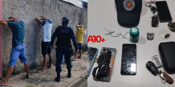 Polícia Militar prende quatro suspeitos em carro durante abordagem na zona Sudeste de Teresina