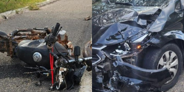 Homem morre em grave acidente entre carro e motocicleta no interior do Piauí