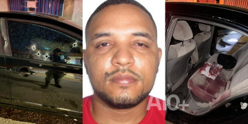 Suposto faccionado é perseguido e baleado por rivais em Teresina; carro foi atingido com pelo menos 15 disparos