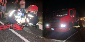 Motociclista morre após ser atingido por caminhão e arremessado da pista no interior do Piauí