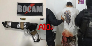 Homem é baleado na perna e preso após ser flagrado dando “grau” em moto e com arma de fogo no Piauí