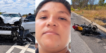 Professora morre em acidente entre moto e carro na BR-343, em Buriti dos Lopes-PI
