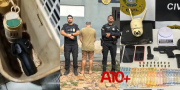 Foragido da Justiça é recapturado em operação no interior do Piauí; tentou quebrar celular para destruir provas