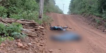 Pedreiro morre após sofrer grave acidente com motocicleta no interior do Piauí