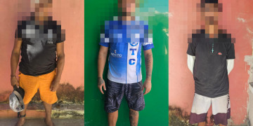 PM prende três homens por tráfico de drogas e receptação de produtos furtados em Parnaíba, no Piauí