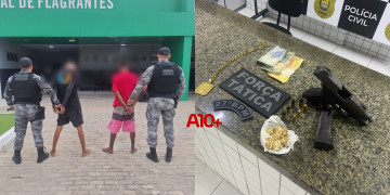 Polícia apreende adolescente com arma de fogo e outro que atuava como “olheiro” para ajudar nas fugas no litoral do Piauí