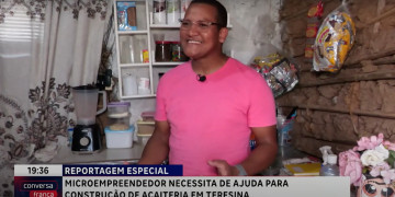 De vendedor de rua a empreendedor: a história de superação de um pai de família que sonha em construir uma açaiteria em Teresina