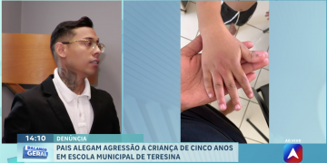 Pais denunciam que criança de 5 anos foi agredida por professora dentro de escola em Teresina; VÍDEO!