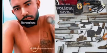 Homem é preso em Timon, no Maranhão, com material para fabricar cerca de 30 armas artesanais, diz polícia