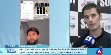 Em apenas 2 meses, influenciador alvo de operação movimentou mais de R$ 300 mil com rifas e jogos ilegais no Piauí; VÍDEO!
