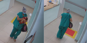 Imagens mostram passo a passo de tentativa de sequestro de recém-nascida na Nova Maternidade Dona Evangelina Rosa, em Teresina