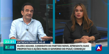 À TV Antena 10, Elizeu Aguiar (Novo) defende ações de prevenção à criminalidade e criação de avenida no litoral para impulsionar turismo