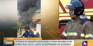 Incêndio de grandes proporções atinge oficina de geladeiras e freezers na zona Sul de Teresina