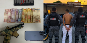 Após perseguição policial, homem com tornozeleira eletrônica é preso em Teresina com arma de fogo furtada em São Paulo