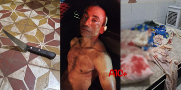 Homem é preso pela PM após tentar matar companheira a golpes de faca no interior do Piauí