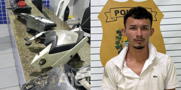 PM prende suspeito de vários roubos de motocicletas e desarticula ponto de desmanche no litoral do Piauí
