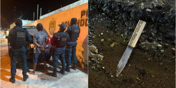 Homem que tentou matar outro a golpes de faca é preso pela polícia no interior do Piauí