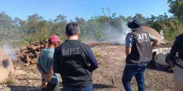 Trabalhadores encontrados em condições análogas à escravidão em carvoaria no Sul do Piauí são resgatados pelo MPT-PI e MTE