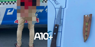 Polícia prende homem embriagado com faca na cintura dentro de bar no interior do Piauí