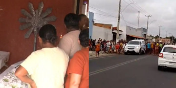 Sob forte comoção, mãe e filha vítimas de envenenamento são enterradas em Parnaíba, litoral do Piauí; VÍDEOS!