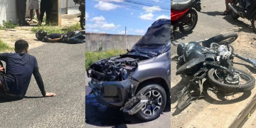 Motorista flagra assalto e atropela dupla em fuga com caminhonete na zona Norte de Teresina