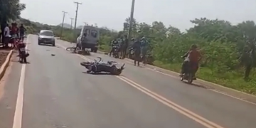 Colisão entre moto e bicicleta deixa idoso gravemente ferido em União, Piauí