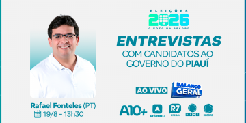 TV Antena 10 RECORD entrevista Rafael Fonteles nesta quarta (19) às 13h30