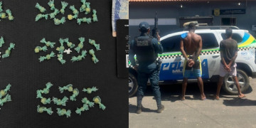 PM flagra dupla com 50 pedras de crack durante patrulhamento em cidade do Piauí
