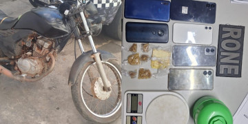 PM prende cinco pessoas e apreende celulares e moto roubada em ação de combate a assaltos na zona Leste de Teresina