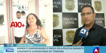 Homem é surpreendido e preso pela polícia durante casamento comunitário em Teresina