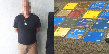 Homem é preso ao tentar aplicar golpe em idosa dentro de agência bancária no Piauí; criminoso estava com 19 cartões de bancos