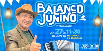 TV Antena 10 exibe “Balanço Junino” com Beto Rego nesta sexta (27), às 11h30 da manhã; saiba tudo!