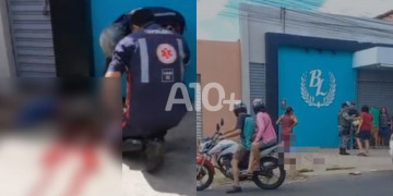 Homem é encontrado morto com ferimentos de bala na frente de loja na zona Norte de Teresina