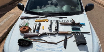 Homem que saiu de moto do Pará é preso no Piauí após ser flagrado com armas de fogo e munições