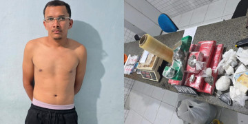 “Galo Cego” é preso por tráfico de drogas no Piauí; suspeito guardava arsenal de armas e entorpecentes em casa alugada