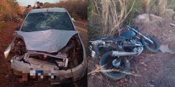 Acidente entre carro e motos deixa uma pessoa morta e três feridas no interior do Piauí