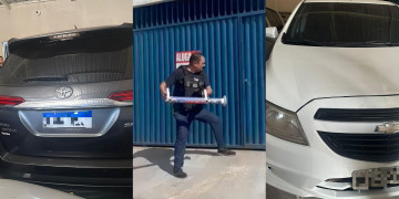 Polícia Civil apreende veículos em depósito clandestino na zona Sul de Teresina; VÍDEO!
