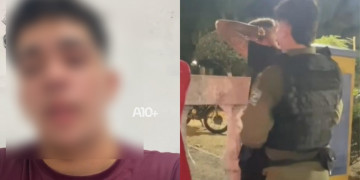No Piauí, jovem que aparece em vídeo usando farda da PM diz que não sabia que era crime: “era para ser algo engraçado”